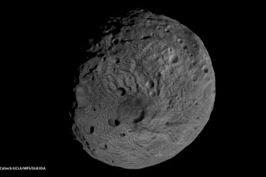 NASA Dawn south pole asteroid Vesta