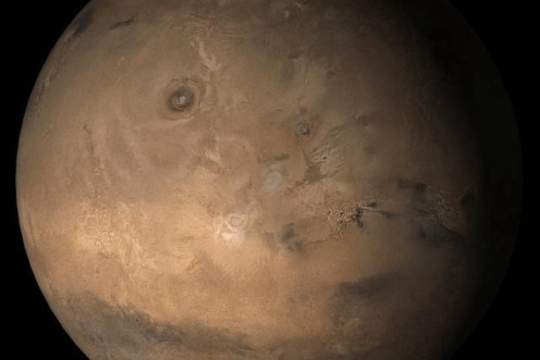Mars at Ls 357°: Tharsis