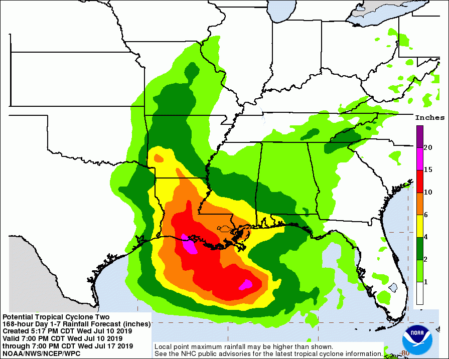 Louisiana tropical storm barry