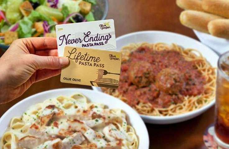 Olive Garden Lifetime Pasta Pass