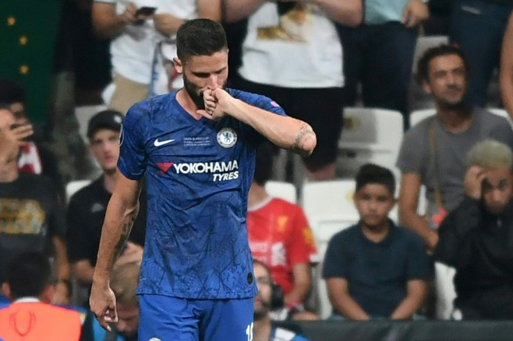 Olivier Giroud gave Chelsea the lead in Istanbul -- the Frenchman had also scored the opener in May's Europa League final against Arsenal