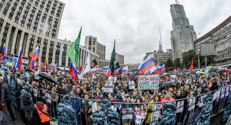 Rallies have taken place every Saturday since opposition figures were banned from local elections a month ago