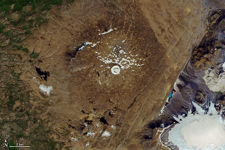 The Okjokull glacier in Iceland has melted away due to climate change