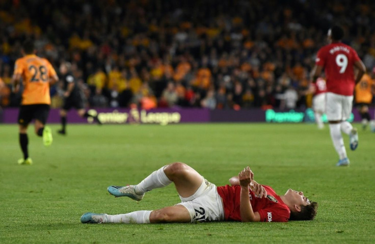 Manchester United's Daniel James didn't win any friends when he was booked for diving in a failed attempt to win a free-kick from referee Jon Moss