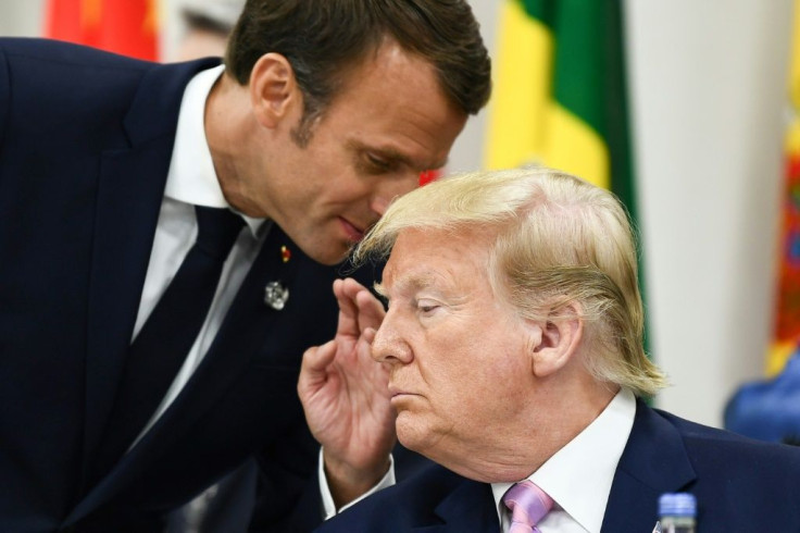 Trump and Macron have clashed over Paris's taxation plan for digital giants with the US president denouncing his French counterpart's "foolishness"