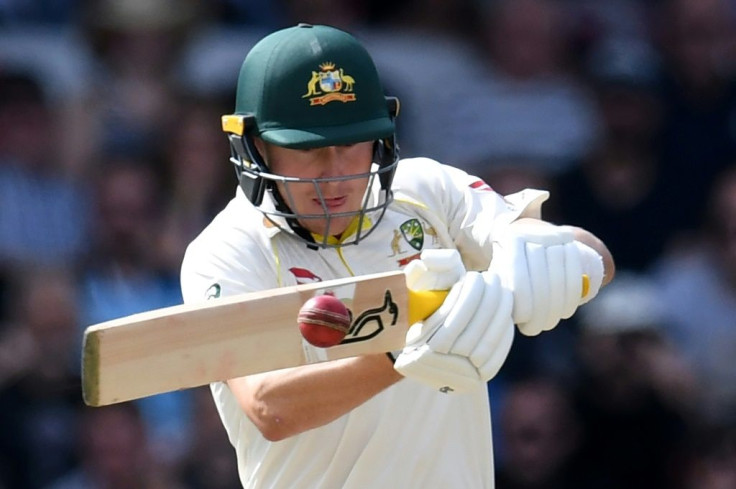 Marnus Labuschagne on his way to top-scoring with 80 in Australia's second innings