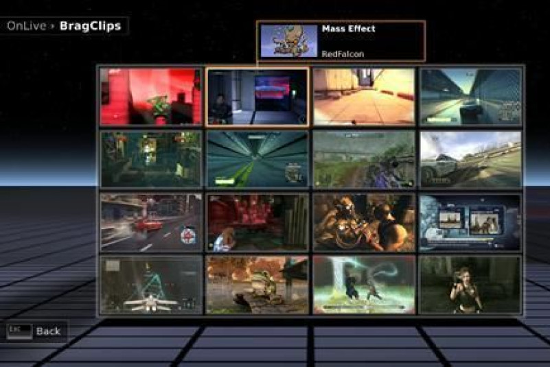 A screengrab courtesy of OnLive, a new videogame company aiming to challenge the big three console makers by providing a "cloud-based" gaming system