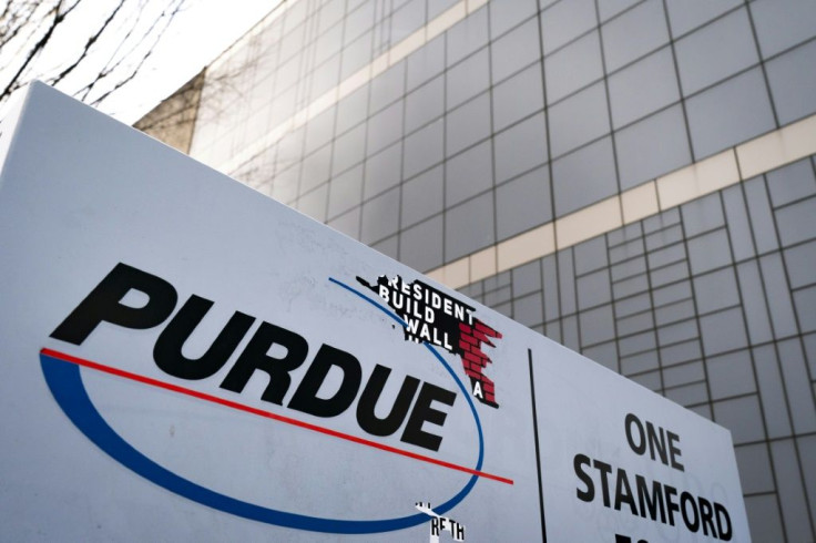 The Stamford, Connecticut offices of Purdue Pharma, whose Oxycontin painkiller is is blamed for fueling much of the US opioid addiction crisis