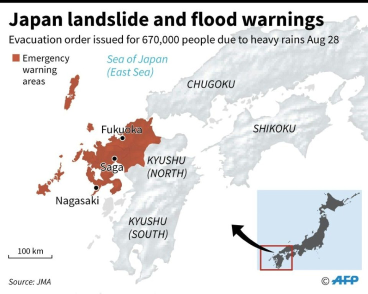 The fire and disaster management agency said it had already received multiple reports of houses flooded in Saga prefecture and officials were working to confirm details of the damage