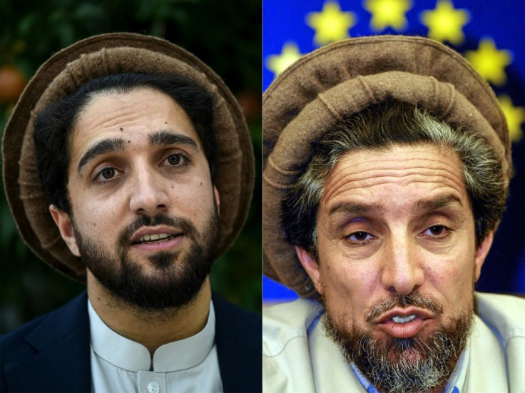 Following in the steps of his father (R), the younger Ahmad Massoud wants to build a grand coalition of anti-Taliban elements