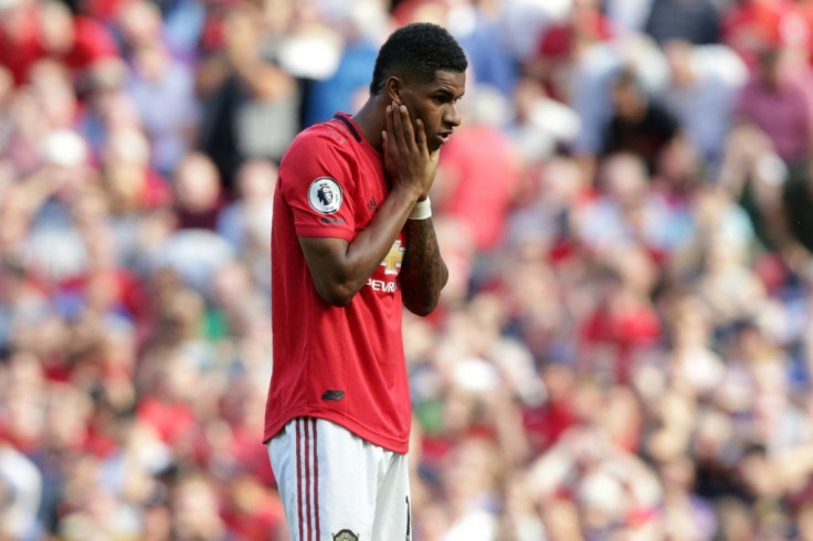 Making up to do: Marcus Rashford missed a penalty in Manchester United's 2-1 home defeat to Crystal Palace last weekend