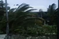 This video grab handout Facebook image obtained September 1, 2019 courtesy of Rich Roberts shows storm activity in Man-O-War Cay, Abaco Islands, Bahamas