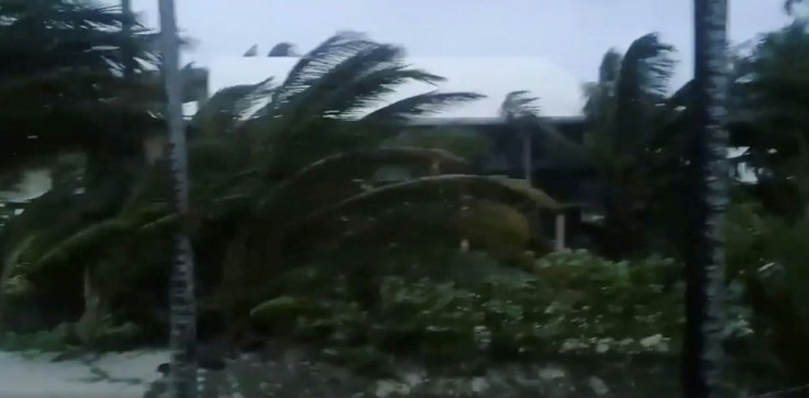 This video grab handout Facebook image obtained September 1, 2019 courtesy of Rich Roberts shows storm activity in Man-O-War Cay, Abaco Islands, Bahamas