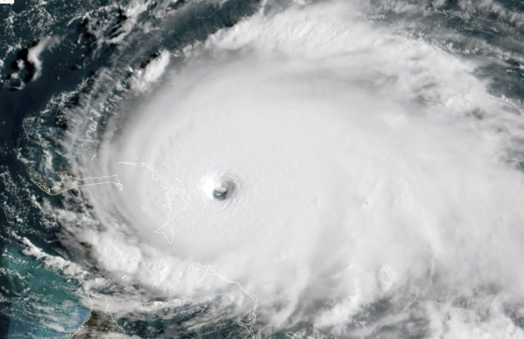 This satellite image obtained from NOAA/RAMMB shows Tropical Storm Dorian as it approaches the Bahamas at 13:40 UTC on September 1, 2019