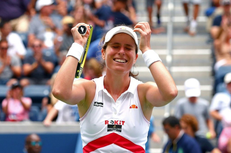 Johanna Konta is through to a first US Open quarter-final