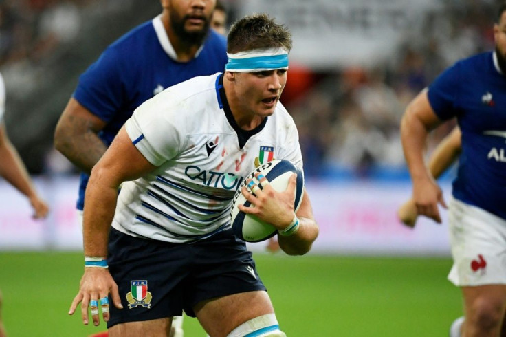 Flanker Jake Polledri scored his second Test try for Italy against France last Friday