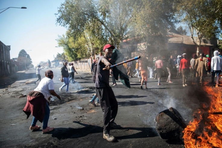 Looting of foreign-owned shops were part of a new wave of violence targeting foreign nationals including foreign truck drivers