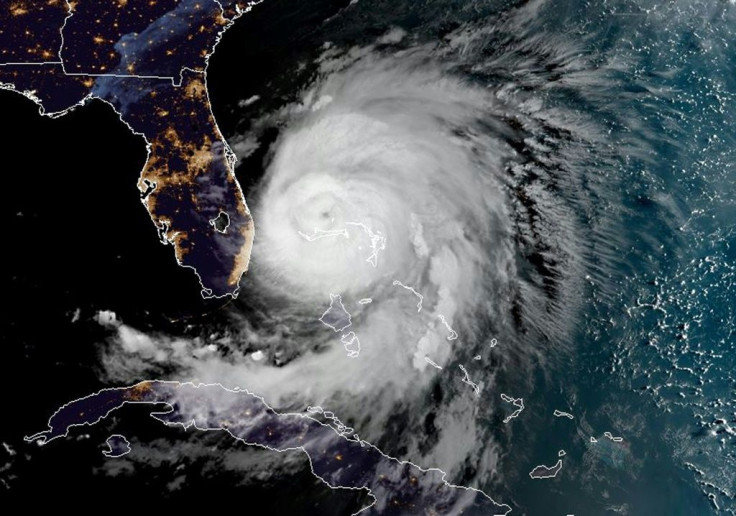 This satellite image obtained from NOAA/RAMMB Hurricane Dorian as it sits over the Bahamas