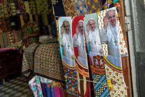 Mozambicans have been splurging on pope-related regalia