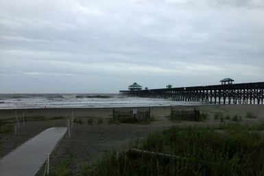 Folly Beach, South Carolina, where some residents are ignoring evacuation orders issued as Hurricane Dorian nears the US east coast