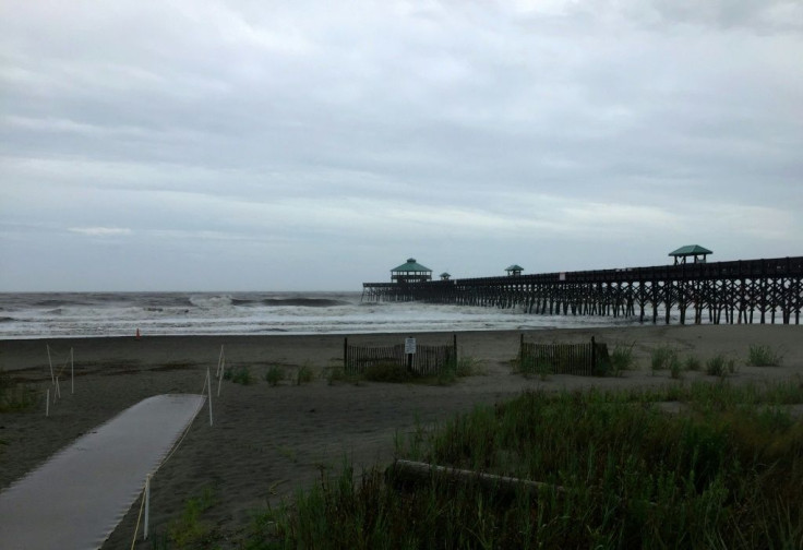 Folly Beach, South Carolina, where some residents are ignoring evacuation orders issued as Hurricane Dorian nears the US east coast