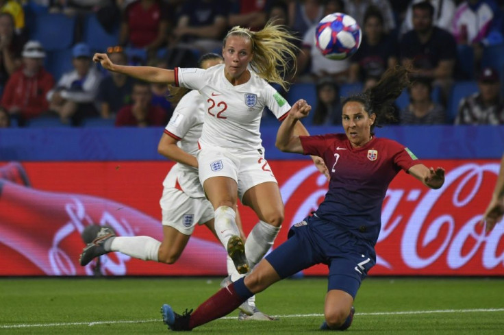 England and Arsenal's Beth Mead (left) is excited at the prospect of playing in England's biggest stadiums this season