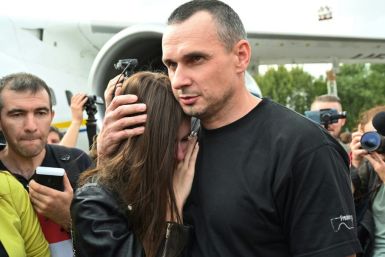 Ukrainian film director Oleg Sentsov was among those released by the Russians