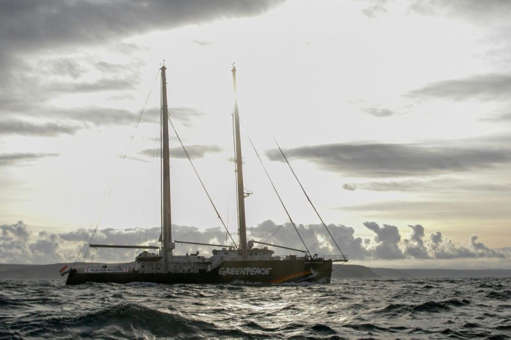 Greenpeace's Rainbow Warrior was blocking a cargo of coal from being unloaded at the port of Gdansk