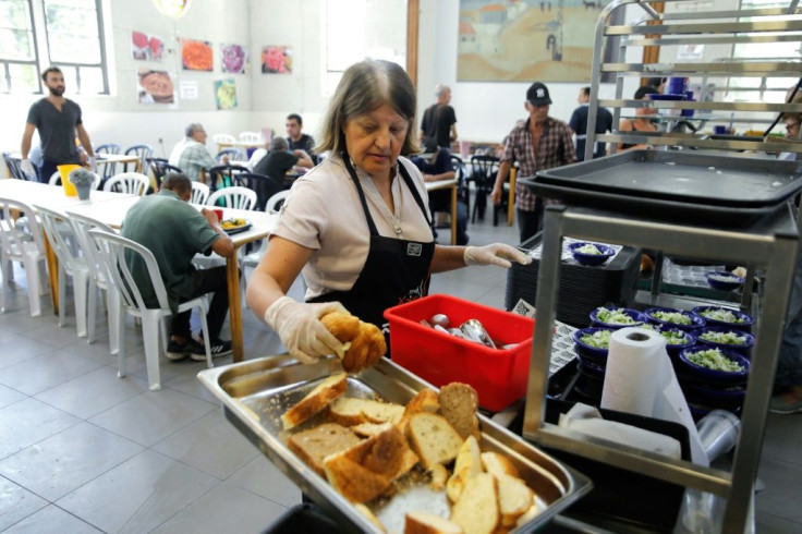 Hundreds of meals are served at the Lasova soup kitchen daily to senior citizens, African migrants, the unemployed and the homeless