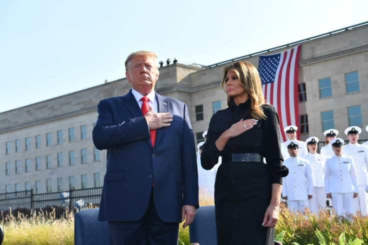 US President Donald Trump and First Lady Melania Trump attend 9/11 remembrance ceremonies where Trump says US war on Taliban intensifying