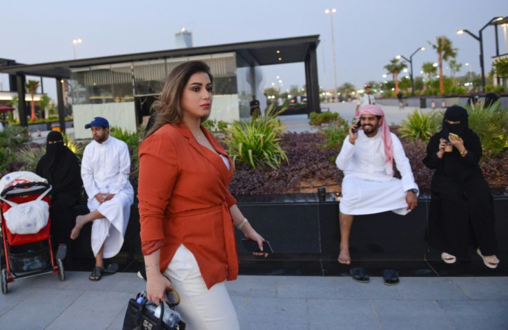 Mashael al-Jaloud, 33, has stopped wearing the all-covering abaya except at work
