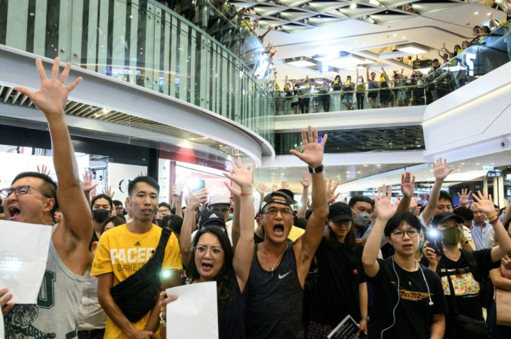 Despite the economic hardship, Hong Kong's protest movement is still able to muster huge crowds