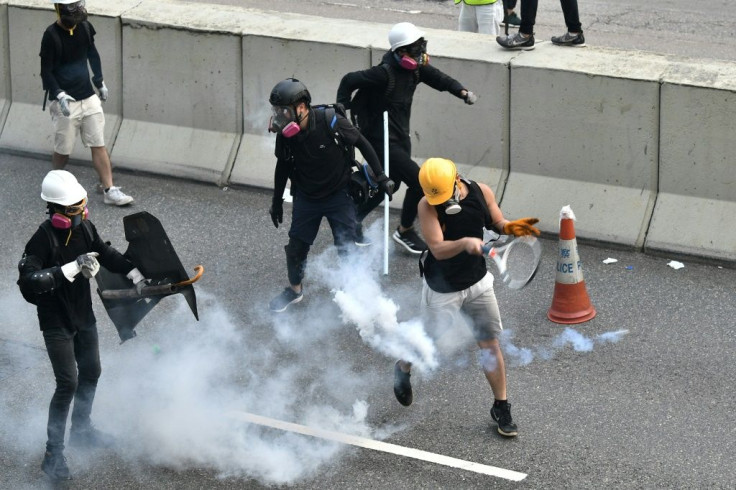 Street battles between riot police and small groups of hardcore protesters have become a weekly occurrence in Hong Kong