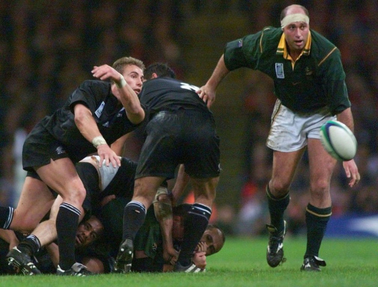 Springbok forward Mark Andrews, seen here during the 1999 World Cup, "hated" the 1995 World Cup final when South Africa beat New Zealand