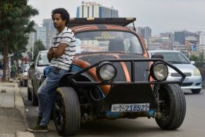 Robel Wolde extensively restored a beat-up 1967 Volkswagen Beetle that he bought from a friend for 50,000 Ethiopian birr (about 1,540 euros, $1,700)