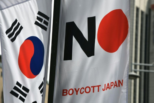 South Koreans have mounted a boycott of Japanese goods since Tokyo revoked Seoul's favoured export partner status