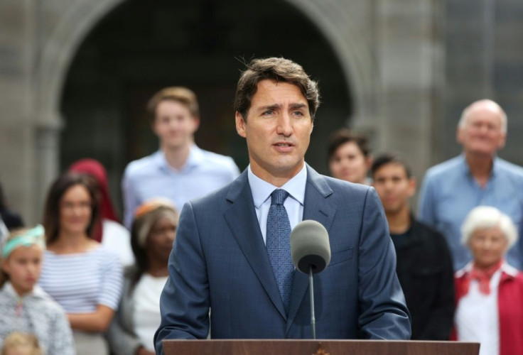 Canada's Prime Minister Justin Trudeau (pictured September 11, 2019) told reporters that Canadian officials were taking the security breach "very seriously" and had reached out to allies to reassure them