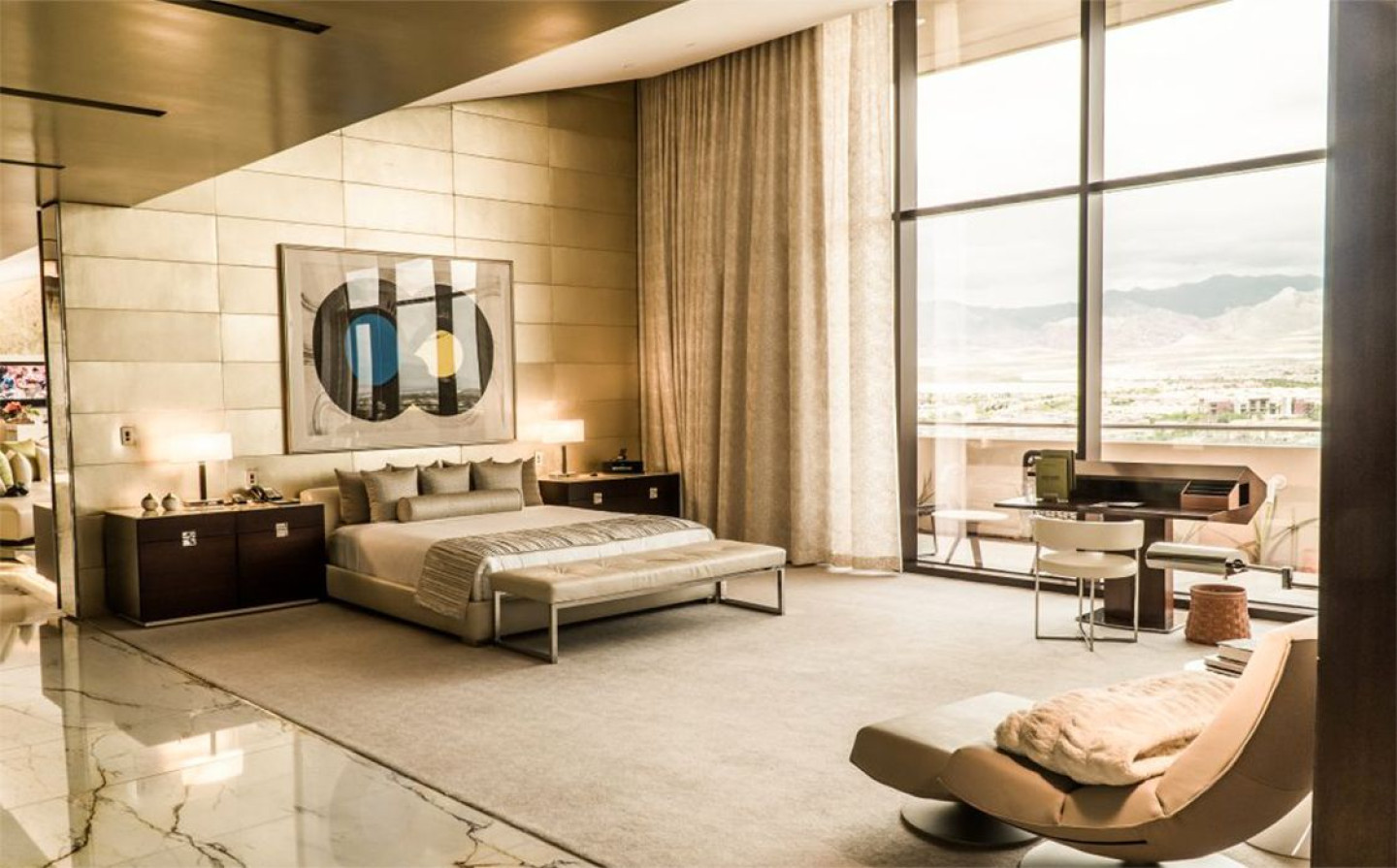 Master bedroom, Canyon Suite, Red Rock Resort