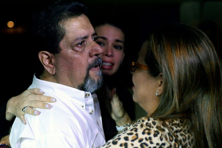 Venezuelan opposition figure Edgar Zambrano is greeted after being released from jail in Caracas Zambrano, the vice president of the National Assembly, was arrested by President Nicolas Maduro's intelligence service in May 2019 for supporting a failed Apr