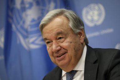 United Nations Secretary-General Antonio Guterres tells reporters that he does not plan to meet Venezuela's opposition leader