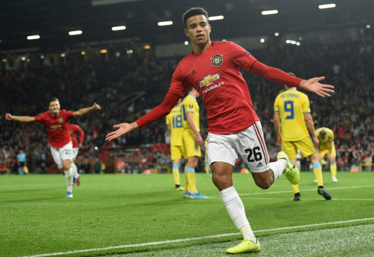 Mason Greenwood, 17, scored his first senior goal for Manchester United