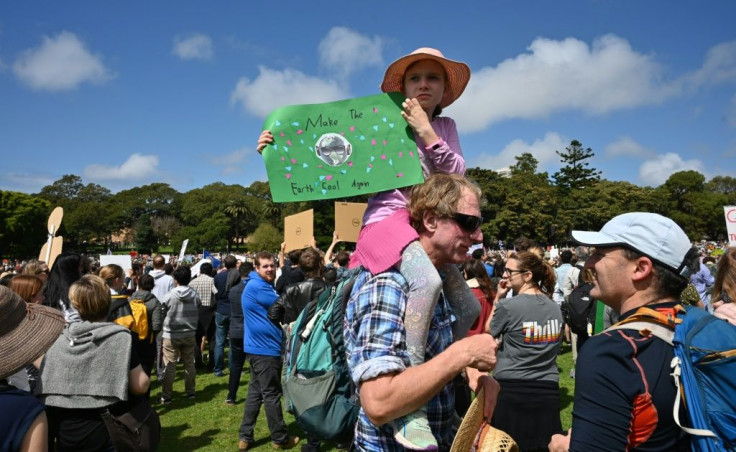 Children in Australia help kick off a historic global day of action seeing young people demand adults move faster to tackle climate change