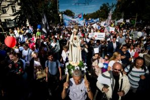 The "National March for Life" attracted 50,000 people, according to the Catholic Episcopal Conference of Slovakia which organised the event.