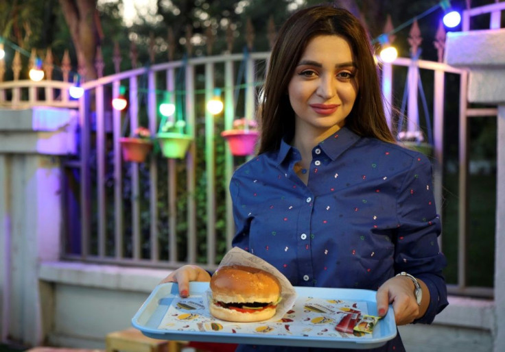 Zilan Serwud, 22, needed family approval before opening her food truck selling burgers in Iraqi Kurdistan