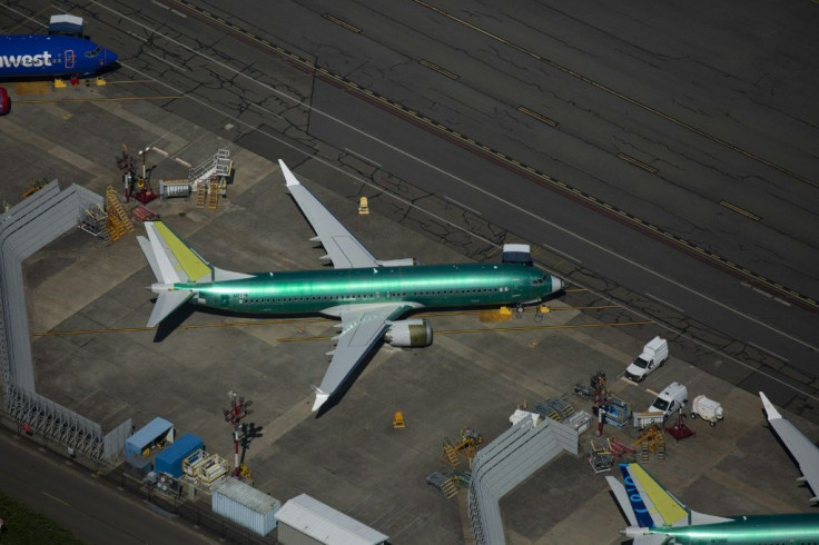 Boeing 737 MAX airplanes are seen parked for storage at a Boeing facility on August 13, 2019 in Renton, Washington, United States