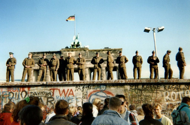 Three days after Schabowski's announcement, on November 11, crowds gathered at the wall as border guards watched