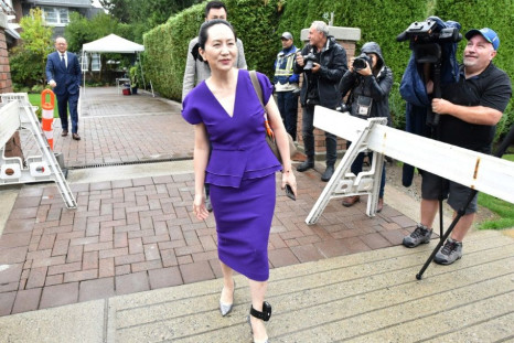 Huawei Chief Financial Officer Meng Wanzhou leaves her Vancouver home to appear in the British Columbia Supreme Court on September 23, 2019