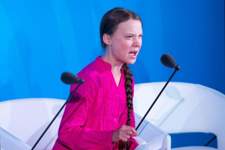 Hours after her impassioned speech against world leaders for failing to act on climate change, Donald Trump described Greta Thunberg as a 'very happy young girl looking forward to a bright and wonderful future'