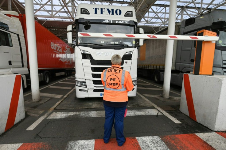Like this test at Eurotunnel last week, staff have been checking trucks on their way to Britain in a test of post-Brexit customs measures