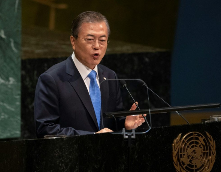 South Korean President Moon Jae-in proposes an international peace zone on the Korean peninsula during an address to the UN General Assembly